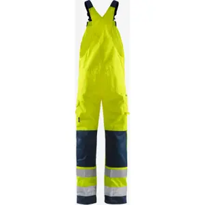 High-visibility bib overalls class 2 Fristads 1001 TH image-1