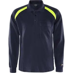 Long sleeve polo shirt Fristads 784 PFLA image-0