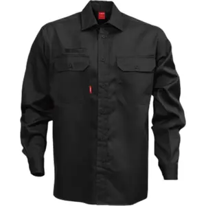 Long-sleeved cotton shirt Fristads 7386 BKS image-0