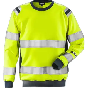Class 3 high visibility sweatshirt Fristads 7076 SFLH image-0