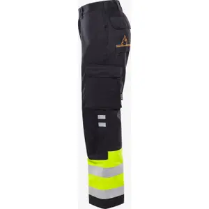 High visibility work trousers class 1 for women Fristads 2176 ATHS image-2