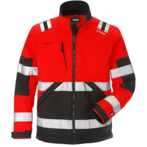 Class 2 high visibility waterproof jacket Fristads 4083 WYH image-0