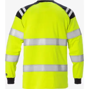 High visibility long sleeve T-shirt class 3 Fristads 7077 TFLH image-1