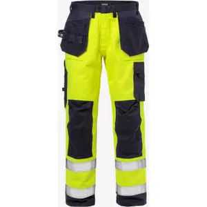 High visibility work trousers class 2 Fristads 2584 FLAM image-0