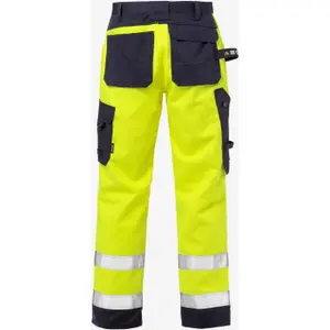 High visibility work trousers class 2 Fristads 2584 FLAM image-1