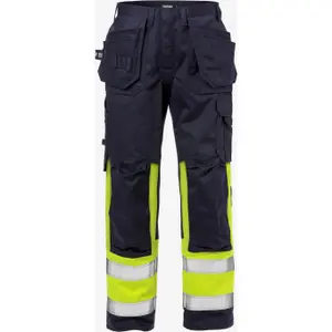 Class 1 high visibility work trousers Fristads 2586 FLAM image-0