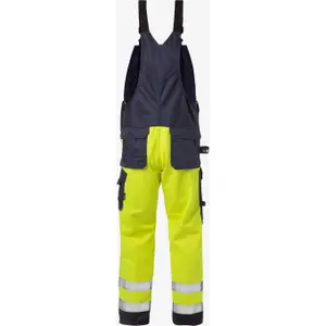High-visibility bib overalls class 2 Fristads 1585 FLAM image-1