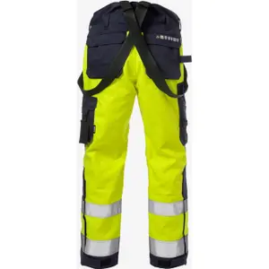 High-visibility bib overalls class 2 Fristads 2588 FLAM image-2
