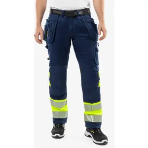 Class 1 high visibility work trousers Fristads Outdoor 2706 PLU image-1