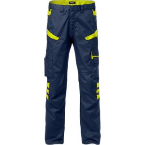 129484-556-pantaloni-da-lavoro-fristads-2552-stfp-blu-marino-giallo-ad-alta-visibilita