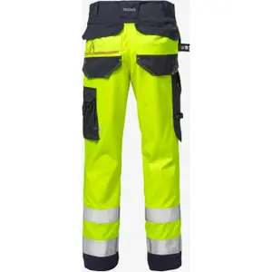 Class 2 high visibility stretch work trousers Fristads 2161 ATHF image-1