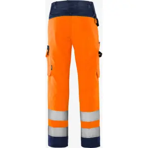 Women's Class 2 High-Visibility Work Trousers Fristads Green 2642 GPLU image-1