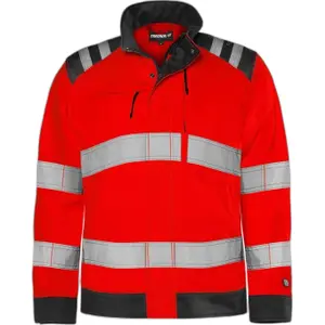 High-visibility work jacket Fristads Green image-0