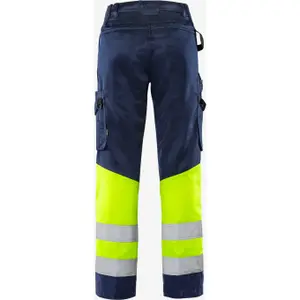 High visibility work trousers class 1 for women Fristads Green 2652 GPLU image-1