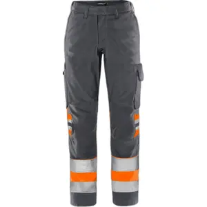 High visibility work trousers class 1 for women Fristads Green 2652 GPLU image-0