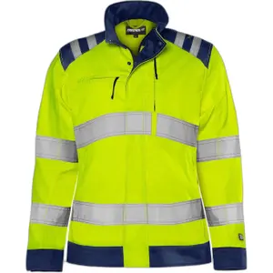 Class 3 women's reflective jacket Fristads Green 4068 GPLU image-0