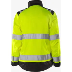 Class 3 women's reflective jacket Fristads Green 4068 GPLU image-1