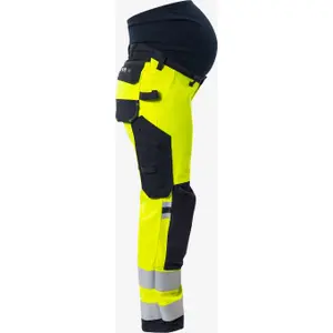 High visibility stretch work trousers class 2 women's Fristads 2507 ATHF image-2