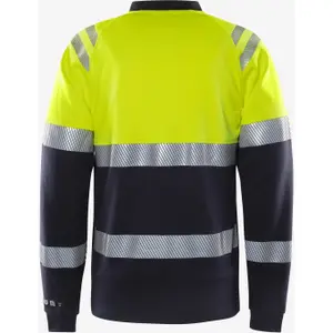 T-shirt z długim rękawem o wysokiej widoczności klasy 1 Fristads 7107 TFL image-2