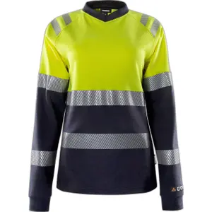 Women's long sleeve high visibility t-shirt class 1 Fristads 7108 TFL image-0