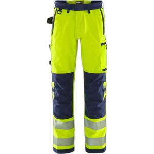 134189-171-hoogzichtbare-werkbroek-klasse-2-fristads-green-2645-gstp-fluo-geel-marineblauw
