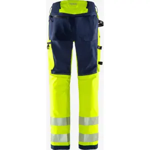 High visibility work trousers class 2 Fristads Green 2645 GSTP image-2