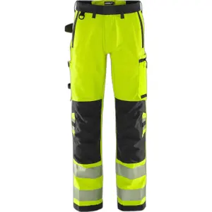High visibility work trousers class 2 Fristads Green 2645 GSTP image-0