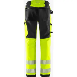 High visibility work trousers class 2 Fristads Green 2645 GSTP image-1
