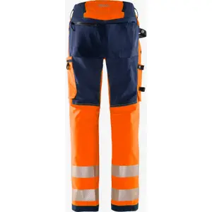 High visibility work trousers class 2 Fristads Green 2645 GSTP image-1