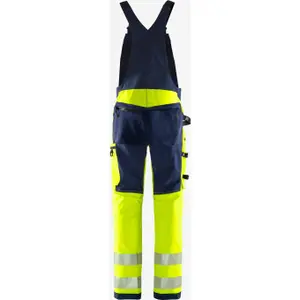 High-visibility bib overalls class 2 Fristads Stretch 1031 GSTP image-2