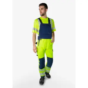 High-visibility bib overalls class 2 Fristads Stretch 1031 GSTP image-1
