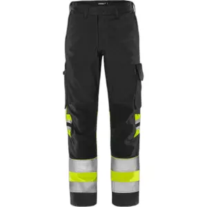 High visibility work trousers class 1 Fristads Green 2649 GPLU image-0