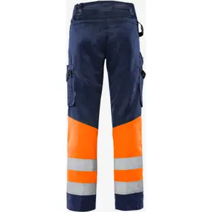 High visibility work trousers class 1 Fristads Green 2649 GPLU image-1