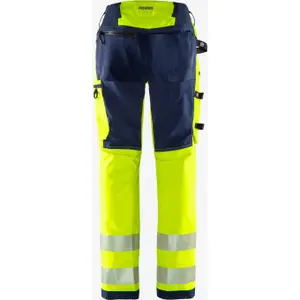 Women's Class 2 High-Visibility Work Trousers Fristads Green 2645 GSTP image-2