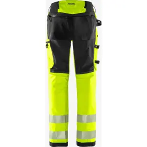Women's Class 2 High-Visibility Work Trousers Fristads Green 2645 GSTP image-1