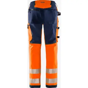 Women's Class 2 High-Visibility Work Trousers Fristads Green 2645 GSTP image-1