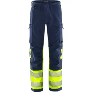 Class 1 high visibility work trousers Fristads Green 2647 GSTP image-0