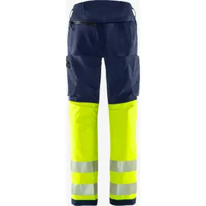 Class 1 high visibility work trousers Fristads Green 2647 GSTP image-2