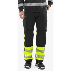 Class 1 high visibility work trousers Fristads Green 2647 GSTP image-1