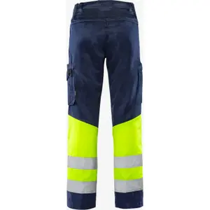 High visibility work trousers class 1 Fristads Green 2668 GPLU image-1