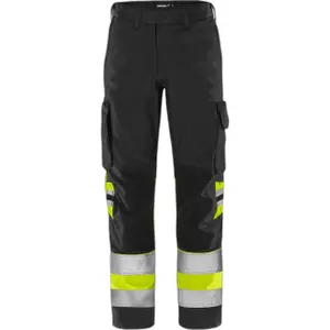 High visibility work trousers class 1 Fristads Green 2668 GPLU image-0