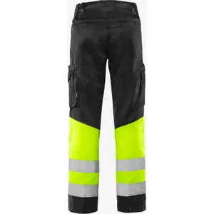 High visibility work trousers class 1 Fristads Green 2668 GPLU image-1