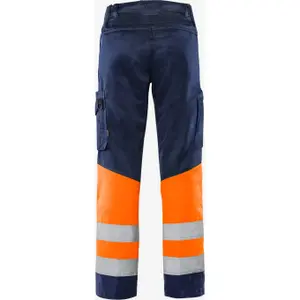 High visibility work trousers class 1 Fristads Green 2668 GPLU image-1