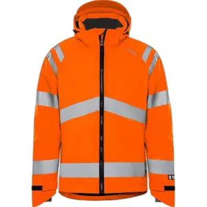 High-visibility waterproof jacket class 3 Fristads Shell 4680 Glps image-0