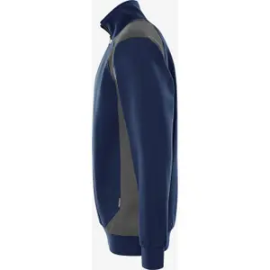 Zip-up cropped sweatshirt Fristads 7048 GSM image-2