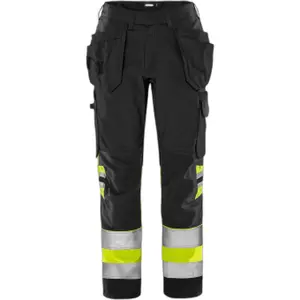 High visibility work trousers class 1 for women Fristads 2670 GPLU image-0
