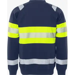 High-visibility zip-up sweatshirt Fristads 7530 GKC image-2