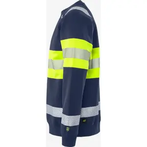 High-visibility zip-up sweatshirt Fristads 7530 GKC image-4
