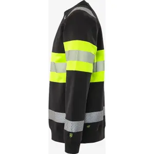 High-visibility zip-up sweatshirt Fristads 7530 GKC image-4