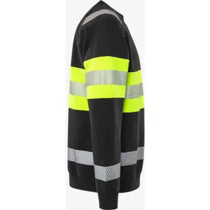 High-visibility zip-up sweatshirt Fristads 7530 GKC image-3